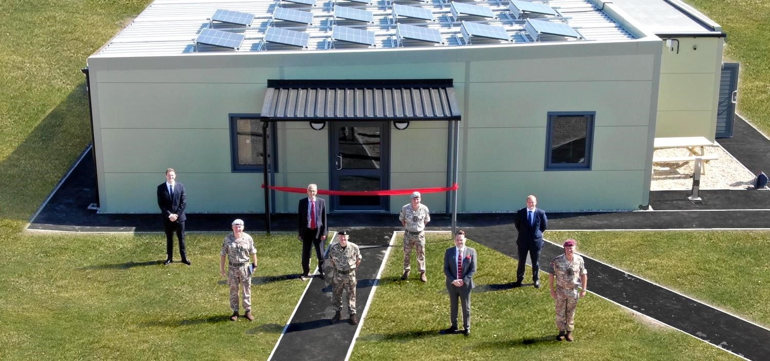 First modular accommodation at Westdown Camp